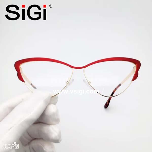 SiGi fashion eyeglasses frames custom metal  eyewear Sport Optical Frame