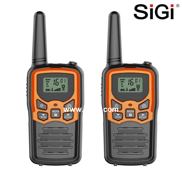 SiGi Hot Sale Walkie-Talkie 0.5W Uhf Licence Free Walkie Talkie 2 way Radio Best Range 3-5km 