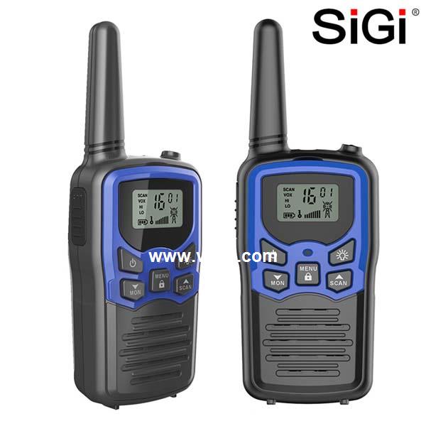 SiGi Hot Sale Walkie-Talkie 0.5W Uhf Licence Free Walkie Talkie 2 way Radio Best Range 3-5km 