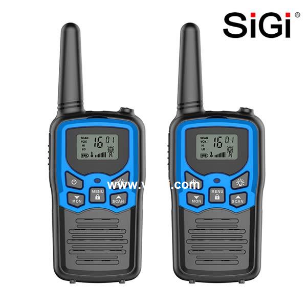SiGi Hot Sale Walkie-Talkie 0.5W Uhf Licence Free Walkie Talkie 2 way Radio Best Range 3-5km 