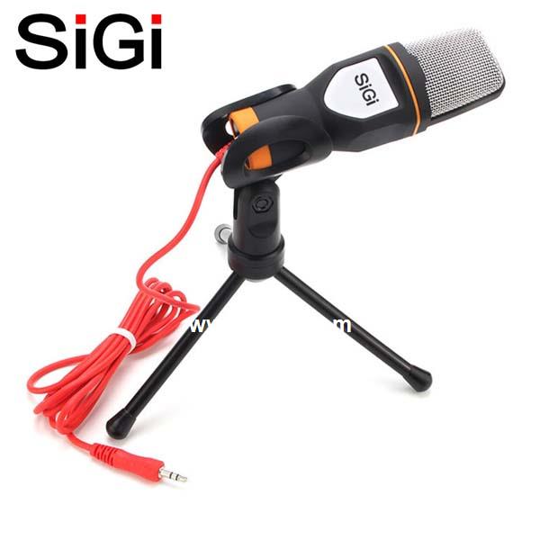 SiGi computer microphone computer network K song  microphone voice computer handheld microphone with stand 