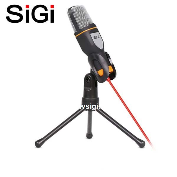 SiGi computer microphone computer network K song  microphone voice computer handheld microphone with stand 