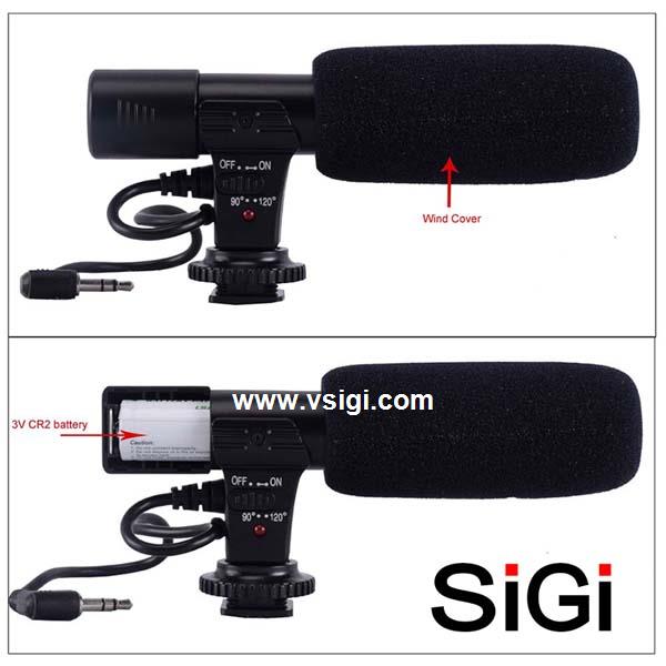 SiGi Microphone Video Stereo Microphone MIC-01 Video recording Microphone