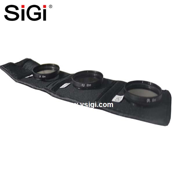 SiGi Industrial Outdoor DSLR PPS Camera Lens Filter Case Bag For UV/ND8/FLD Camera Filter 