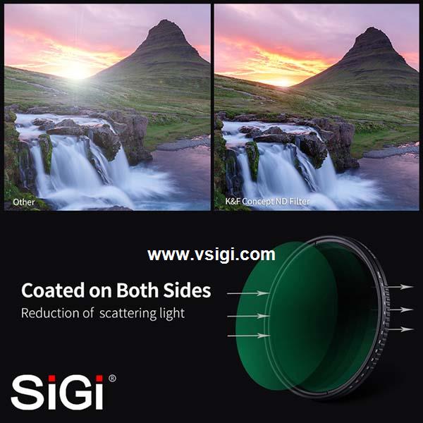 SiGi 49mm ND8~ND2000 variable filter for DSLR