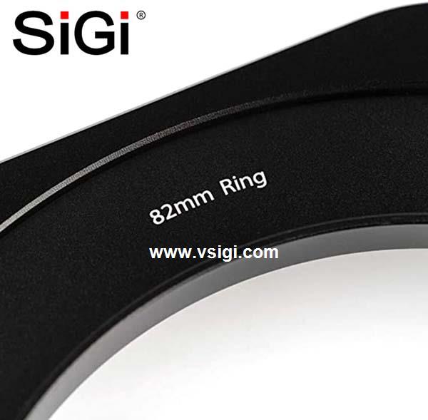 SiGi 100mm Aluminum lens Filter Holder bracket for100mm wide filter system with 82mm filter ring adapter