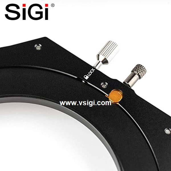 SiGi 100mm Aluminum lens Filter Holder bracket for100mm wide filter system with 82mm filter ring adapter