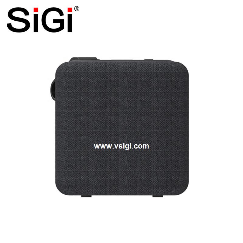 SiGi Black Mini Bluetooth Speaker with Light Wireless Portable Loudspeaker 