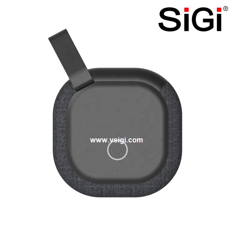 SiGi Black Mini Bluetooth Speaker with Light Wireless Portable Loudspeaker 