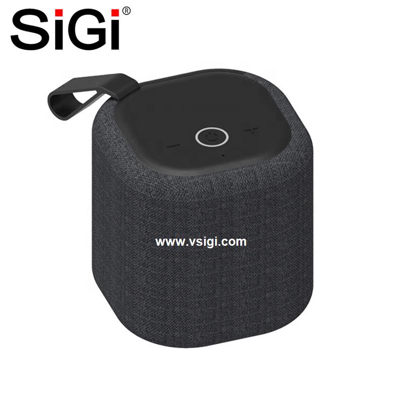 SiGi Black Mini Bluetooth Speaker with Light Wireless Portable Loudspeaker 