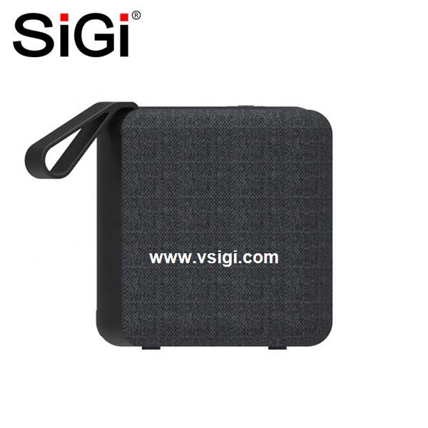 SiGi Black Mini Bluetooth Speaker with Light Wireless Portable Loudspeaker 