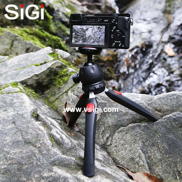 SiGi Multifunctional table top tripod adjustable shooting angle mini tripod for DSLR action camera smartphone