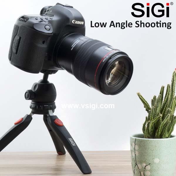 SiGi Multifunctional table top tripod adjustable shooting angle mini tripod for DSLR action camera smartphone