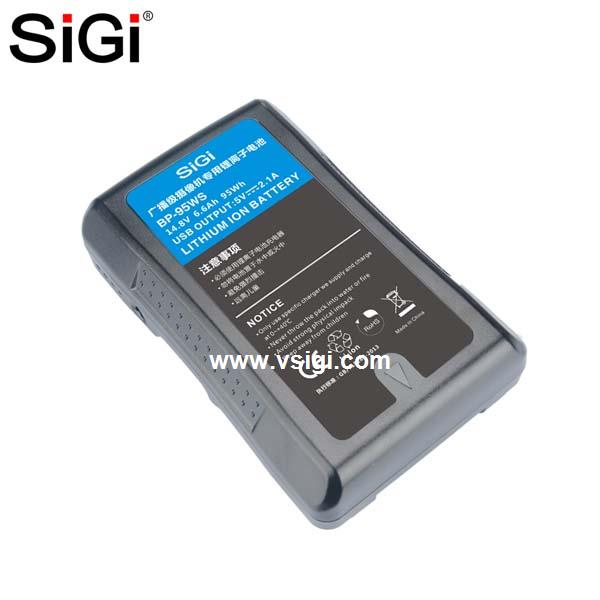 SiGi Arrival Digital camera Battery 6600mAh BP-95WS Li-ion rechargeable V-Mount battery