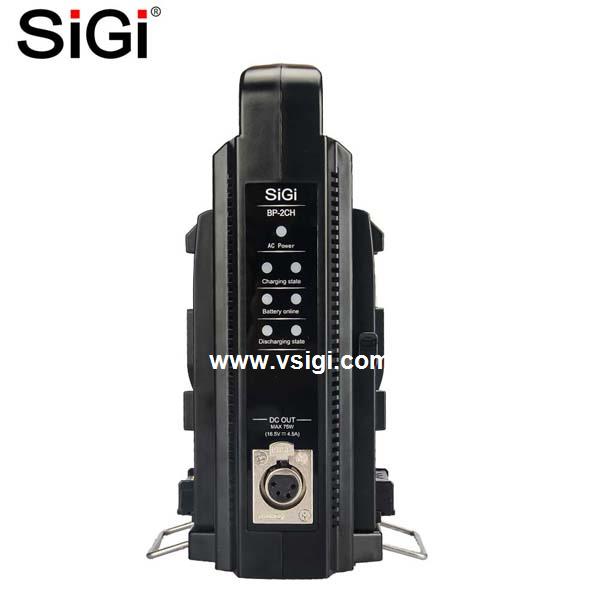 SiGi Intelligent Dual Charger BP-2CH for V-Mount Li-ion Battery