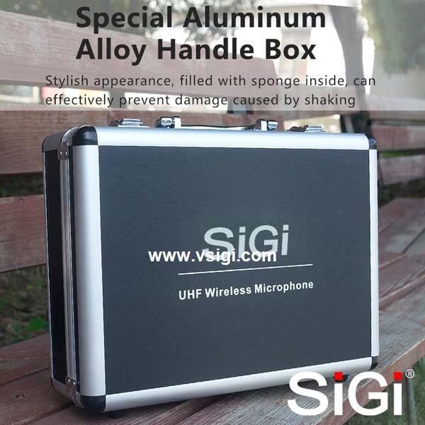 SiGi  wireless collar microphone high quality professional microphone for interview and photography 