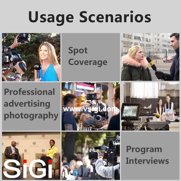 SiGi  wireless collar microphone high quality professional microphone for interview and photography 