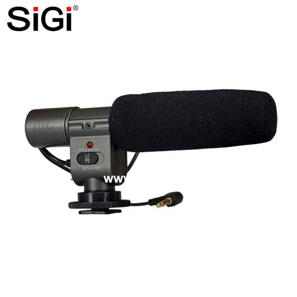 SiGi Directional stereo dslr Microphone MIC-108 for IP Camera External Microphone for studio recording 