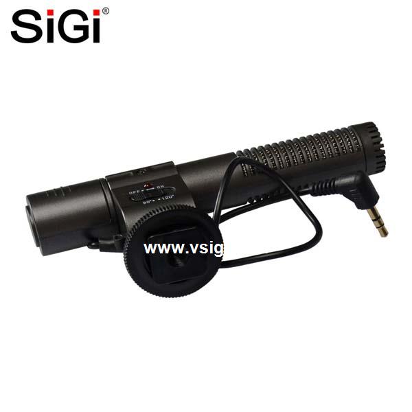 SiGi Directional stereo dslr Microphone MIC-108 for IP Camera External Microphone for studio recording 