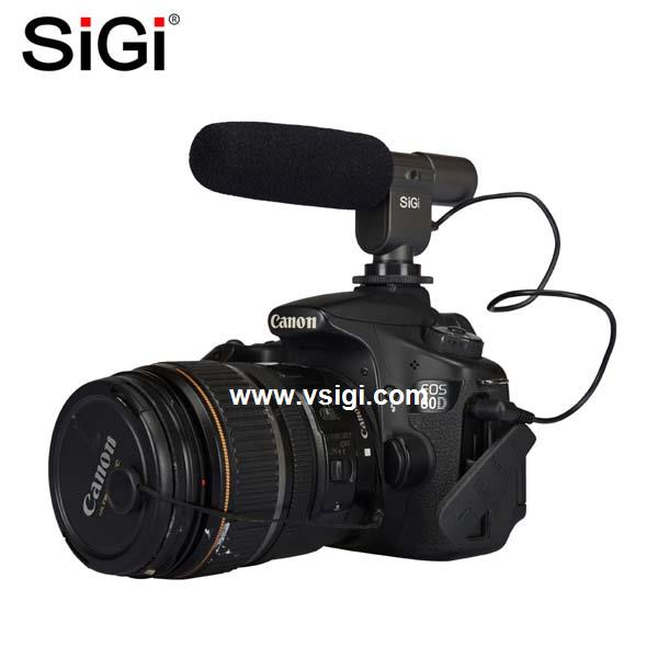 SiGi Directional stereo dslr Microphone MIC-108 for IP Camera External Microphone for studio recording 