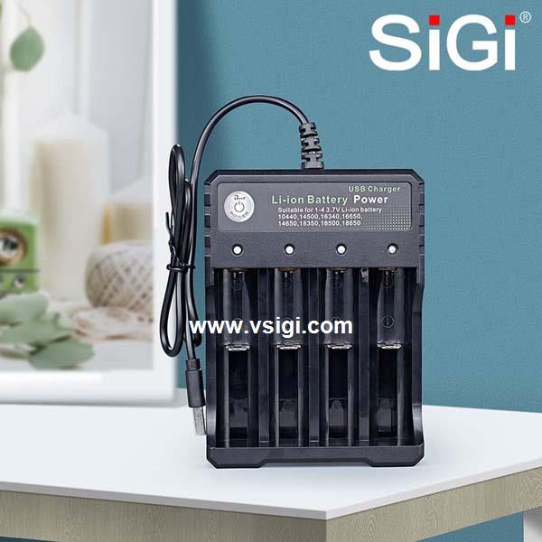 SiGi Quality Intelligent 5 Volt 4-Slots Dc To Dc Battery Charger