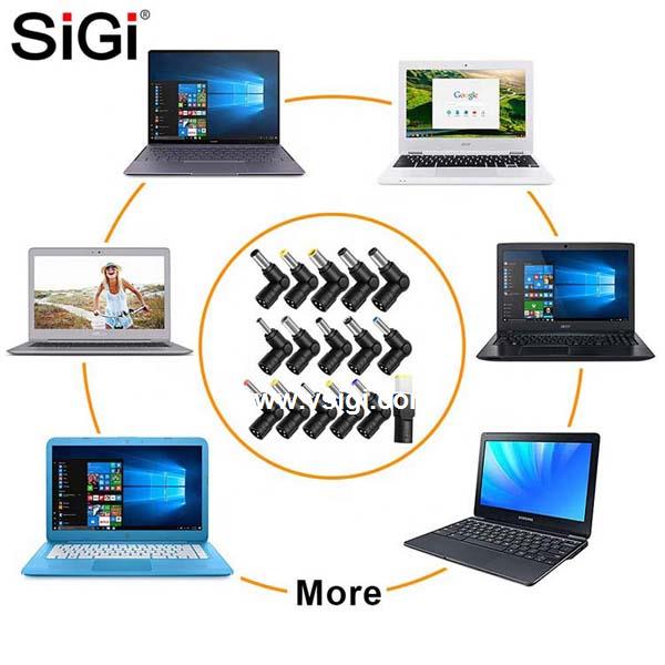 SiGi Portable AC DC Adapter Multi Chargers Cable Universal Power Supply Laptop Battery Charger