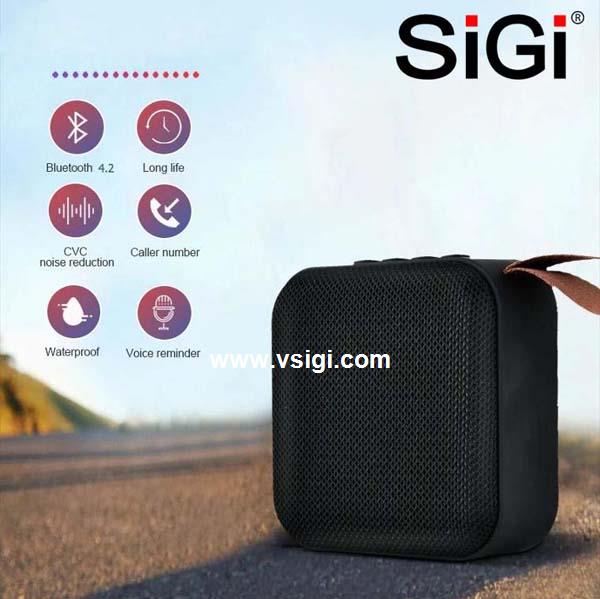 SiGi IPX5 waterproof smart speaker audio stereo loudspeaker T5 outdoor portable wireless speaker for party sports 