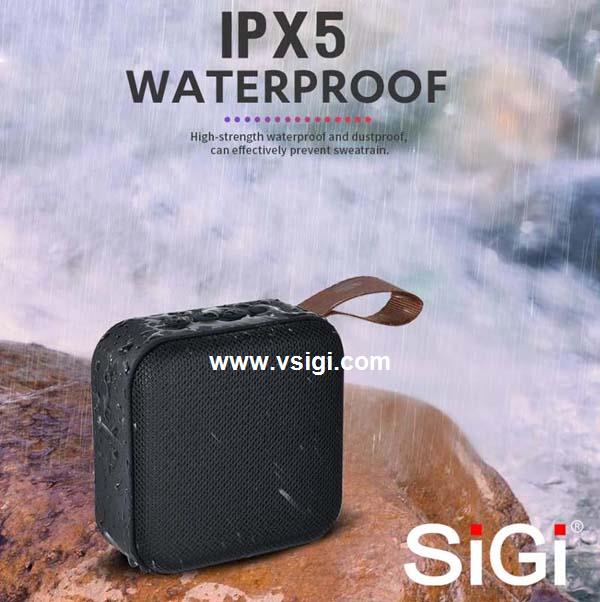 SiGi IPX5 waterproof smart speaker audio stereo loudspeaker T5 outdoor portable wireless speaker for party sports 