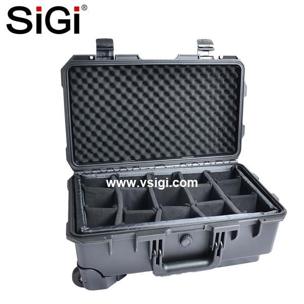 SiGi Safety Suitcase Hard Plastic Equipment Protective Camera Case Tool Case With Insert 