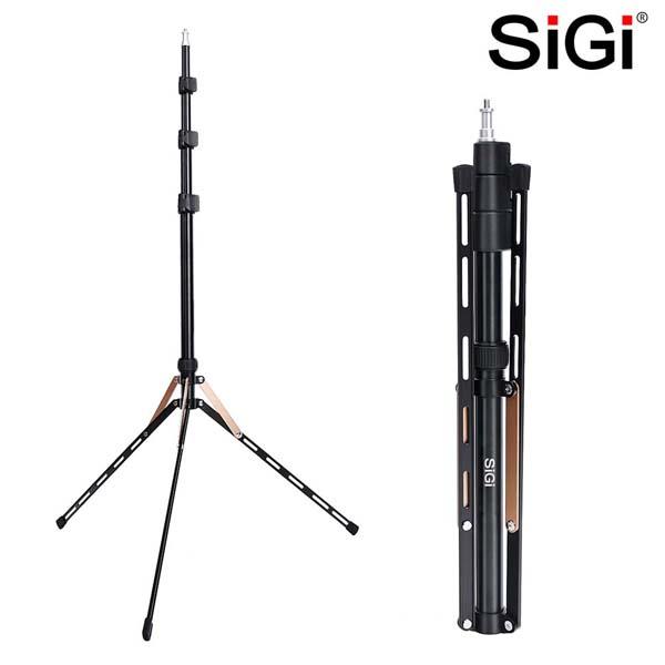 SiGi  75in Fold Video Tripod Light Stand Super Lightweight Compact for Ring Light, Speedlight, Flash