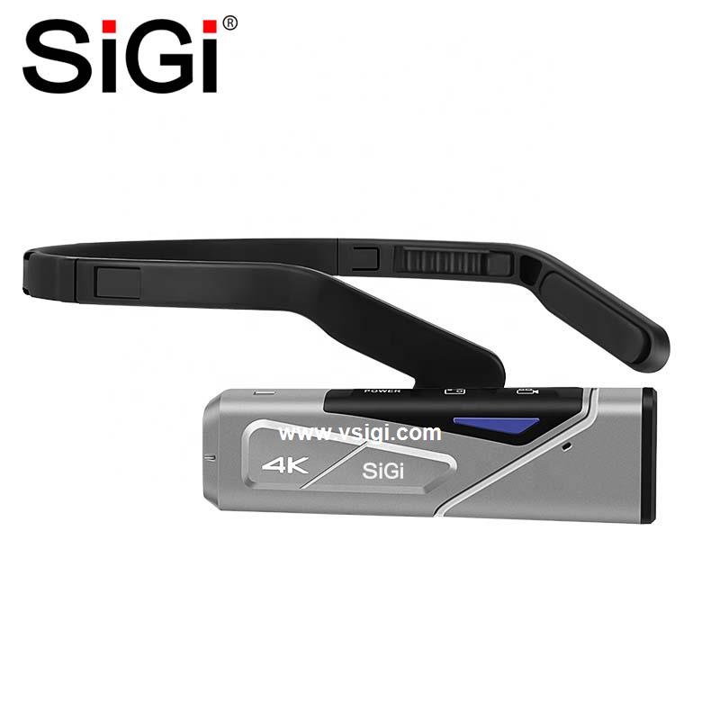 SiGi POV FPV Hands off Vlog Digital 4K UHD Gimbal Stabilization Camcorder 