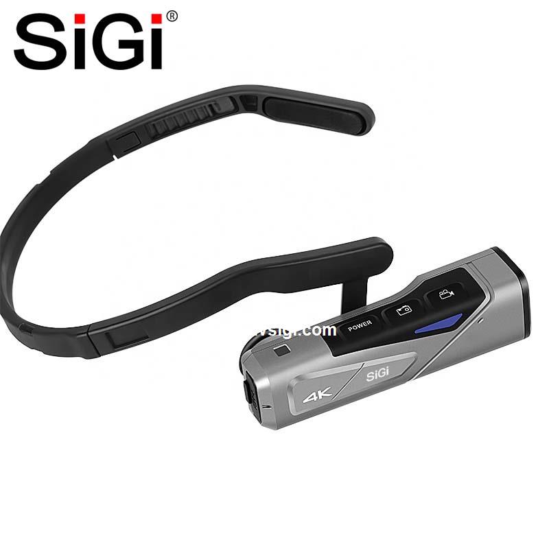 SiGi POV FPV Hands off Vlog Digital 4K UHD Gimbal Stabilization Camcorder 