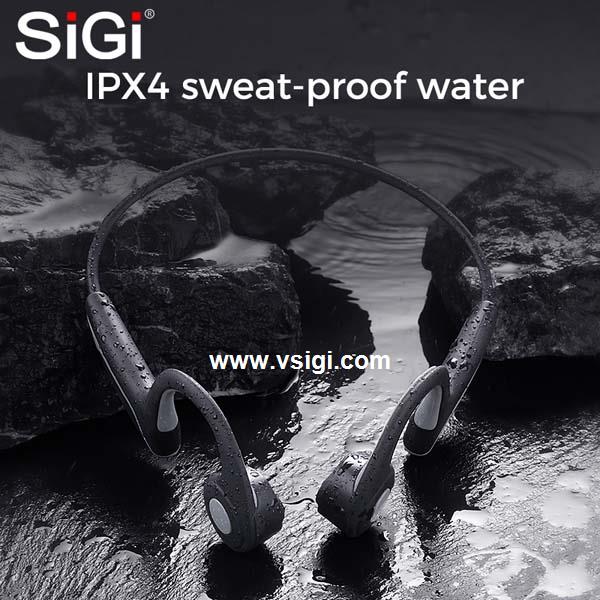 SiGi Quality Waterproof Bluetooths Headset Earphone BT Wireless Bone Conduction Headphone 