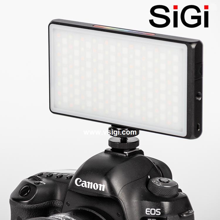 SiGi SG150 Adjustable Portable RGB LED Video Light for Camera Smartphone, Dual Color Temperature with Scene Modes 