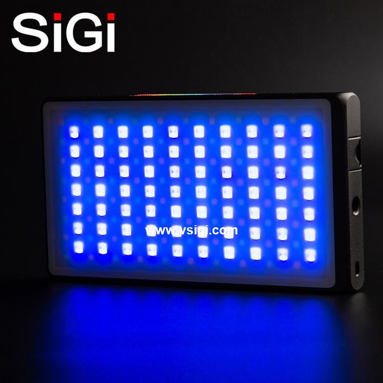 SiGi SG150 Adjustable Portable RGB LED Video Light for Camera Smartphone, Dual Color Temperature with Scene Modes 