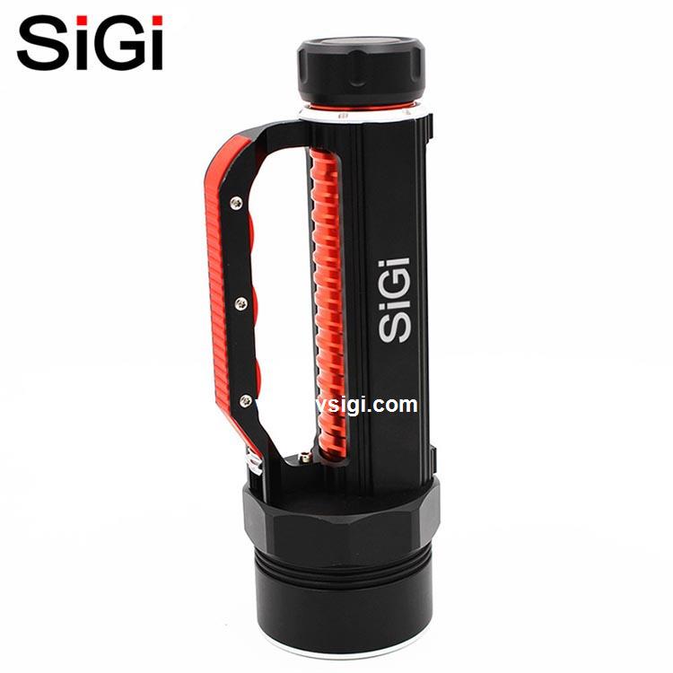 SiGi power products 26650 battery powered 6500lumens equipment diving flashlight with 6*XM-L2 